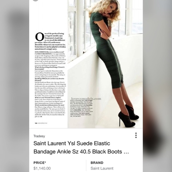 Authentic YSL booties😻 - Picture 7 of 8